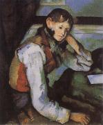 Paul Cezanne Boy in a Red Waistcoat oil painting artist